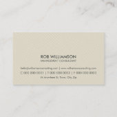 MASCULINE GRUNGE eenvoudige eenvoudige platte rust Visitekaartje (Achterkant)