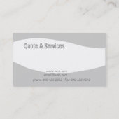 Masculine Guy Minimal Designer Design Visitekaartje (Achterkant)