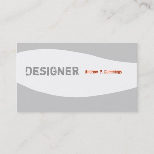 Masculine Guy Minimal Designer Design Visitekaartje (Voorkant)