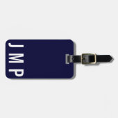 Masculine Initiaal Eenvoudig aangepast LABEL Bagagelabel (Voorkant horizontaal)