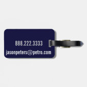 Masculine Initiaal Eenvoudig aangepast LABEL Bagagelabel (Achterkant horizontaal)