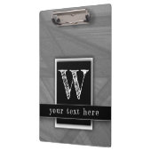 Masculine leraar modern legant metaalzilver klembord (Links)