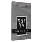 Masculine leraar modern legant metaalzilver klembord (Rechts)