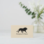 Masculine Lion Design Visitekaartje (Staand voorkant)