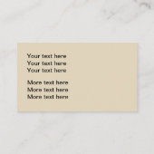 Masculine Lion Design Visitekaartje (Achterkant)