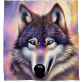 Masculine Magnificence of the Wolf Douchegordijn (Voorkant)