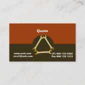 Masculine Mechanische Mannen Logo Visitekaartje (Achterkant)