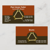 Masculine Mechanische Mannen Logo Visitekaartje (Voorkant / Achterkant)