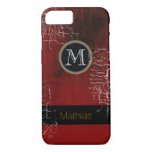 masculine monogram Case-Mate iPhone case (Achterkant)