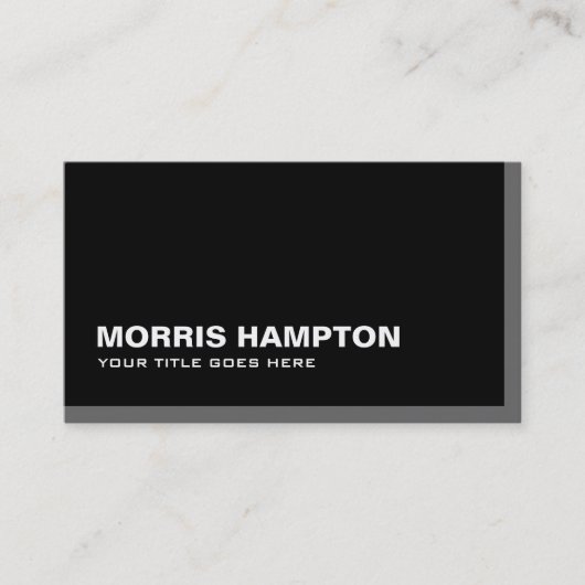 Masculine Monogram Visitekaartjes (Voorkant)