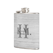 Masculine Monogrammaticale gestripte granietkolf Heupfles (Links)