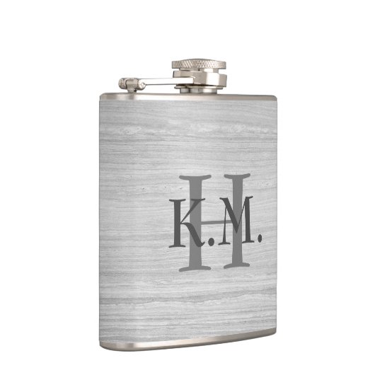 Masculine Monogrammaticale gestripte granietkolf Heupfles (Rechts)