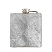 Masculine Monogrammed Gray Granite Flask Heupfles (Achterkant)