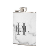 Masculine Monogrammed Marble Flask Heupfles (Links)