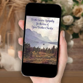 Masculine Mountain Lake gepersonaliseerde sympathi Kaart