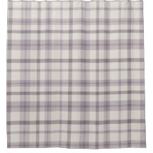 Masculine Muted Purple Plaid w/ Linen Texture