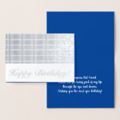 Masculine Pset Stripes Blue Best Friend Birthday Folie Kaarten (Display)
