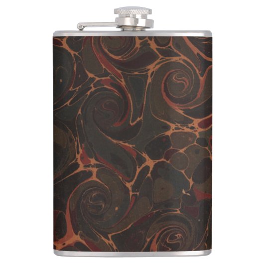 Masculine Retro Swirly Art Heupfles (Voorkant)
