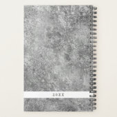Masculine Silver Grunge Mannen Business Plan 2022 Planner (Achterkant)