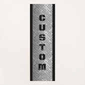 Masculine stalen bord ontwerp dik op maat van yoga yogamat (Voorkant)