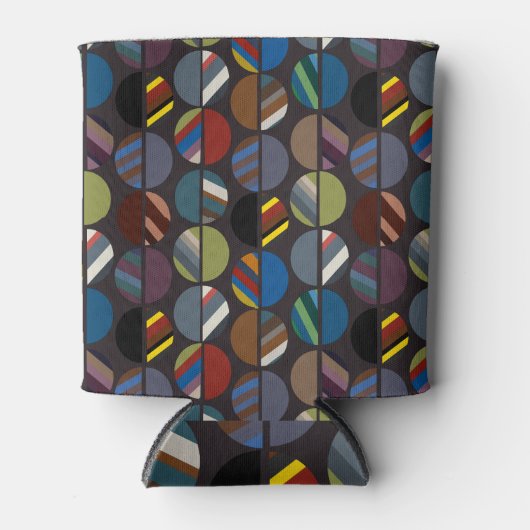 Masculine Striped Oval Halves Blikjeskoeler (Voorkant)