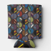 Masculine Striped Oval Halves Blikjeskoeler (Achterkant)