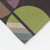 Masculine Striped Oval Halves Fleece Deken (Hoek)