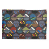 Masculine Striped Oval Halves Kussensloop (Achterkant)