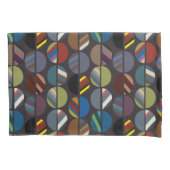 Masculine Striped Oval Halves Kussensloop (Voorkant)