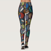 Masculine Striped Oval Halves Leggings (Achterkant)
