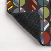 Masculine Striped Oval Halves Muismat (Hoek)