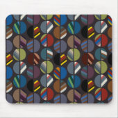 Masculine Striped Oval Halves Muismat (Voorkant)