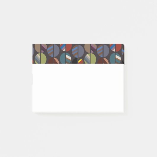 Masculine Striped Oval Halves Post-it® Notes (Voorkant)