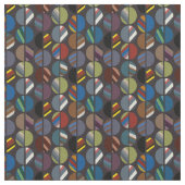 Masculine Striped Oval Halves Stof (Close Up)