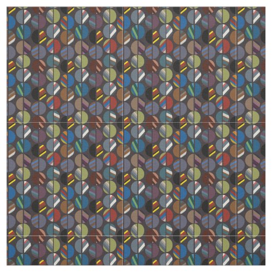 Masculine Striped Oval Halves Stof (Swatch)