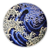 Masculine Wave (Detail) van Hokusai Keramische Knop (Voorkant)
