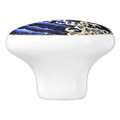 Masculine Wave (Detail) van Hokusai Keramische Knop (Zijkant)