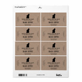 Masculine Wolf Nicotine Vape E Juice Labels (Full Sheet)
