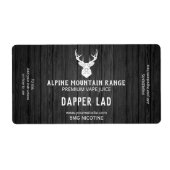 Masculine Wood Nicotine Vape E Juice Labels (Voorkant)