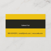 Masculine Woodper Construction Hammer Visitekaartje (Achterkant)