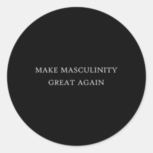 Masculiniteit Grote Weer Grappig Pap Broer Vader G Ronde Sticker