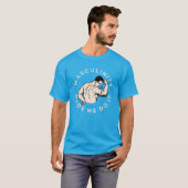 Masculinity deed het, met retro beefcake T- T-shirt (Voorkant volledig)