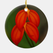 Masdevallia ignea Orchid Keramisch Ornament (Achterkant)