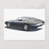 Maserati Ghibli Classic Drawing Briefkaart (Voorkant)