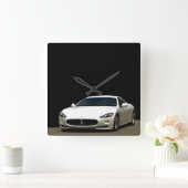 Maserati GranTurismo CLOCK Vierkante Klok (Huis)