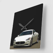 Maserati GranTurismo CLOCK Vierkante Klok (Hoek)