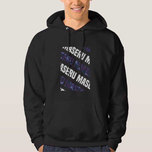 Maseru Camo Pattern Paarse Camouflage Hoodie (Voorkant)