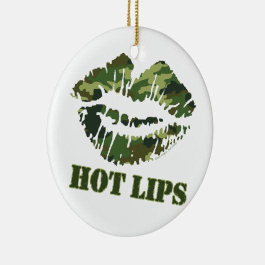 MASH Hot Lips Keramisch Ornament (Rechts)