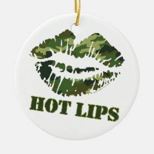 MASH Hot Lips Keramisch Ornament
