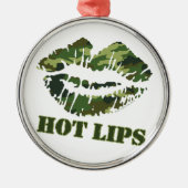 MASH Hot Lips Metalen Ornament (Voorkant)